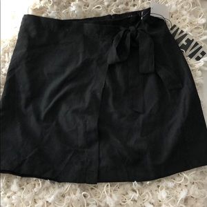 Black HYFVE Wrap Skirt